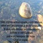Ando pensando seriamente em fazer um mini documentário com algumas visões e sent…