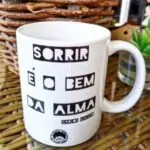 CANECA – FRETE GRÁTIS“Sorrir éo bemda alma”, Carlos GalegoLevar poesia par…
