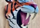 Here’s the finished Tiger build!“Ferocious Humor”cardstock, glue, @flexseal po…