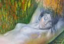 “Nymphe endormie” – F. Ruisseau – 2022 – Huile sur toile – 65x50cm (25,6×19,7 in…