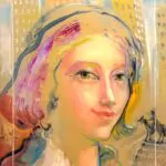 Un nouveau selfie !  2023, Huile sur toile, 46×33 cm (18×13 in). ©François Ruiss…
