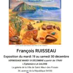 Exposition personnelle à la Galerie Éphémère de la Ville de Saint-Maur-des-Fossé…
