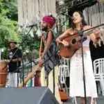 Um pedacinho da nossa apresentação no festival @rezo_rio de música medicina! Can…