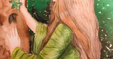Greensleeves. 2021. Watercolor and pencil on paper….