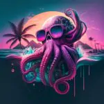 OctoPositive Vibes Only! Join the wave of octoptimist energy  _#RetroWaveArt #…