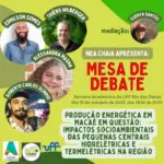 No dia 19/10 teremos o segundo ciclo de debates sobre conflitos socioambientais …